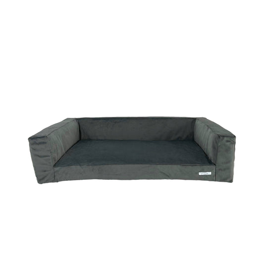 WOOFSOFA - legowisko dla psa - Sofa welur M Szary