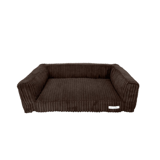 WOOFSOFA - legowisko dla psa lub kota - Sofa sztruks S Brązowy