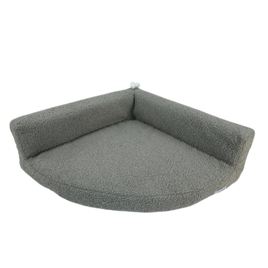MEOWCORNER PLUS - legowisko dla kota lub małego psa - Narożnik boucle Szary