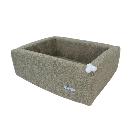 MEOWBOX PLUS- legowisko dla kota lub małego psa - Pudełko boucle Beżowy