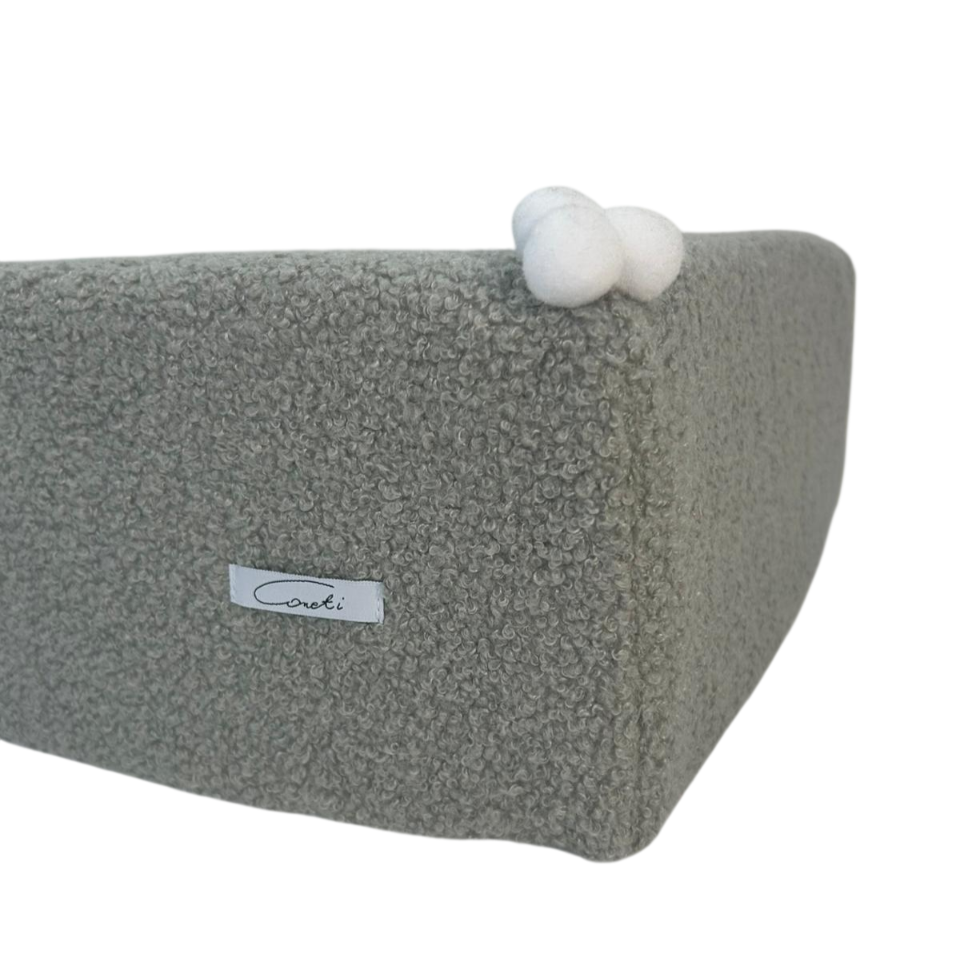 MEOWBOX PLUS- legowisko dla kota lub małego psa - Pudełko boucle Szary