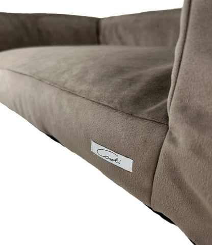 WOOFSOFA - legowisko dla psa - Sofa welur M Mokka