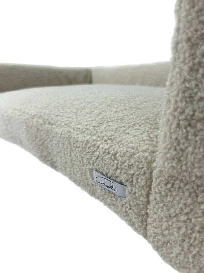 WOOFSOFA - legowisko dla psa - Sofa boucle M Perłowy