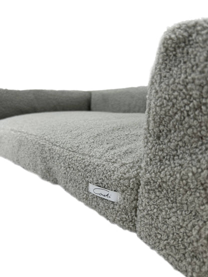 WOOFSOFA - legowisko dla psa - Sofa boucle M Szary