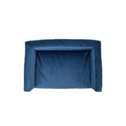 WOOFSOFA - legowisko dla psa - Sofa welur M Niebieski