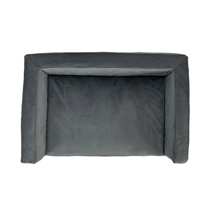 WOOFSOFA - legowisko dla psa - Sofa welur M Szary