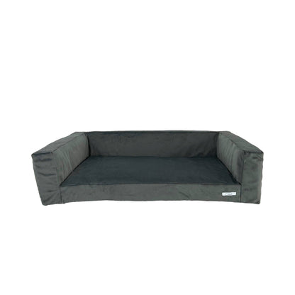 WOOFSOFA - legowisko dla psa - Sofa welur M Szary