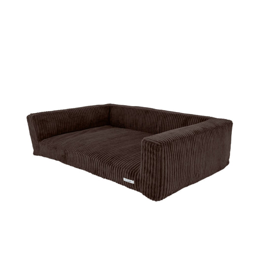 WOOFSOFA - legowisko dla psa - Sofa sztruks M Brązowy