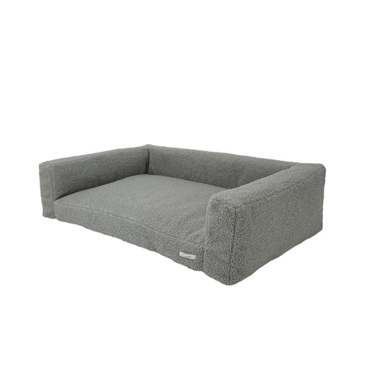 WOOFSOFA -  legowisko dla psa lub kota - Sofa boucle S Szary