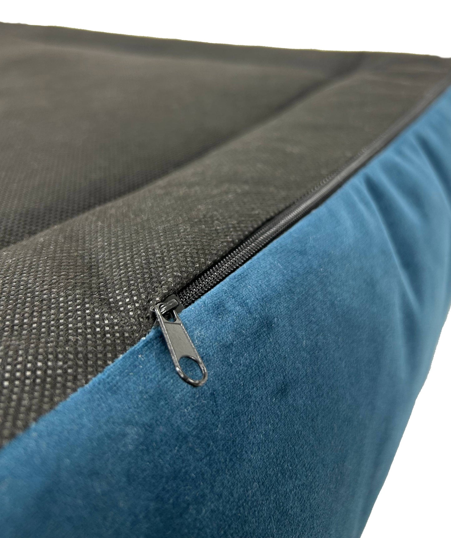 WOOFSOFA - legowisko dla psa - Sofa welur M Niebieski