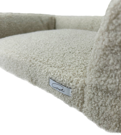 WOOFSOFA - legowisko dla psa lub kota - Sofa boucle S Perłowy