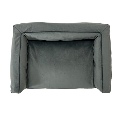 WOOFSOFA - legowisko dla psa lub kota - Sofa welur S Szary