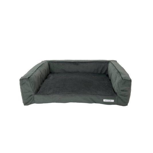 WOOFSOFA - legowisko dla psa lub kota - Sofa welur S Szary