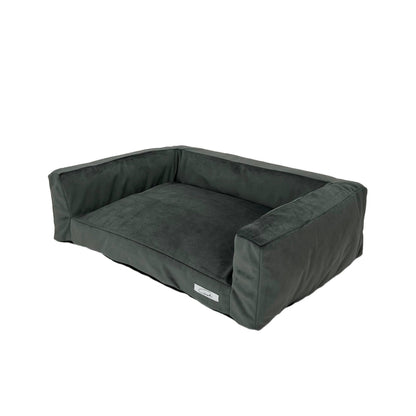 WOOFSOFA - legowisko dla psa lub kota - Sofa welur S Szary
